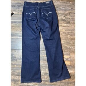 Levi's 512 Bootcut Jeans Perfectly‎ Slimming Dark Wash Denim Size 14 Stretch